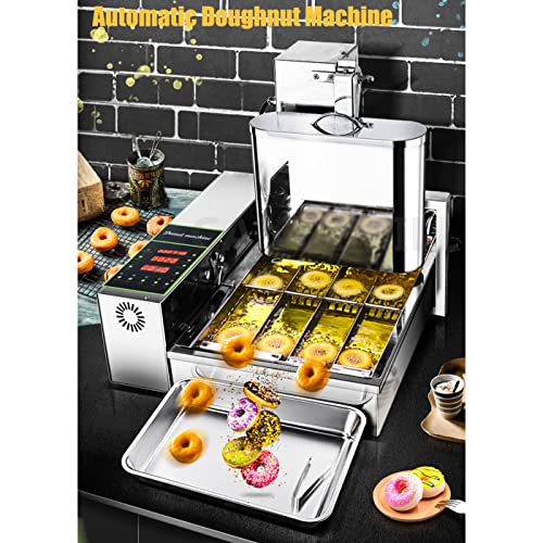 Máquina para Hacer Donas, Freidora Digital De 6 L, De Acero Inoxidable con Grosor Ajustable para Uso Comercial.