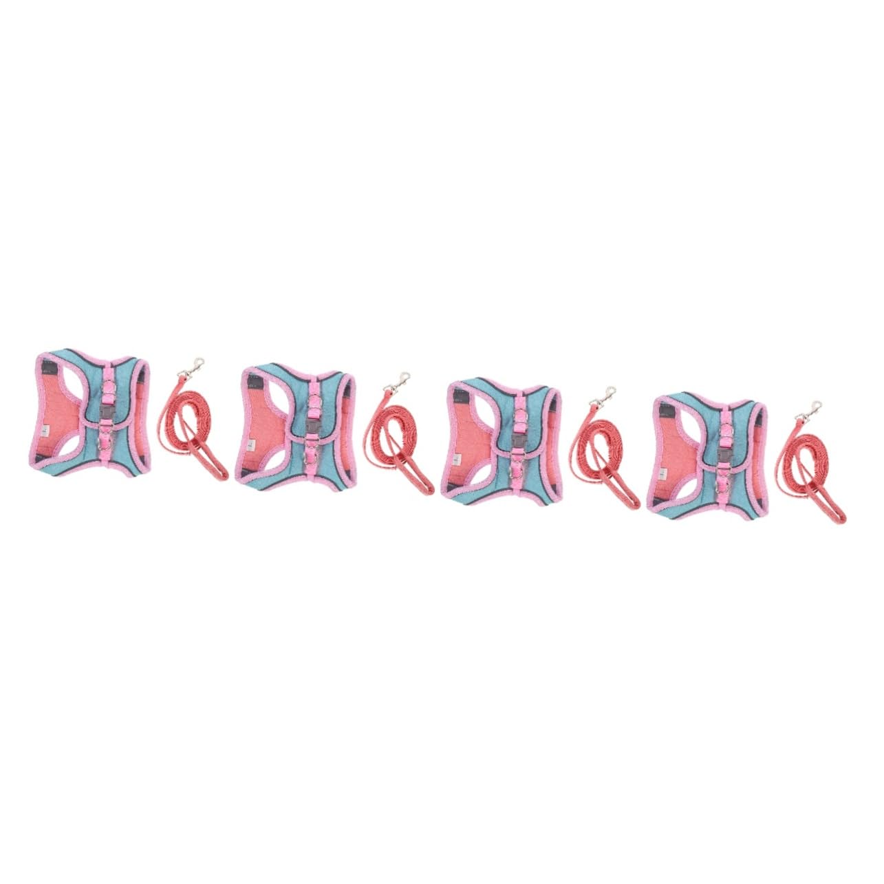 Happyyami 4sätze Reflektierendes Katzengeschirr Mit Leine Einstellbares Ausbruchsicheres Design Für Katzen Und Kätzchen Für Und Outdoor-aktivitäten Teiliges Sanften Farben
