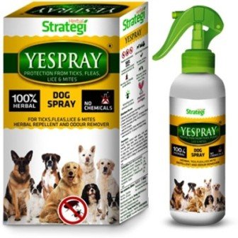 Strategi Yespray Herbal Protection from Ticks, Fleas, Lice and Mites for Dogs, 200 ml