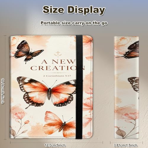 Image of Photo Album 4x6 120 Photos with Strong Elastic Band, Faith Butterfly