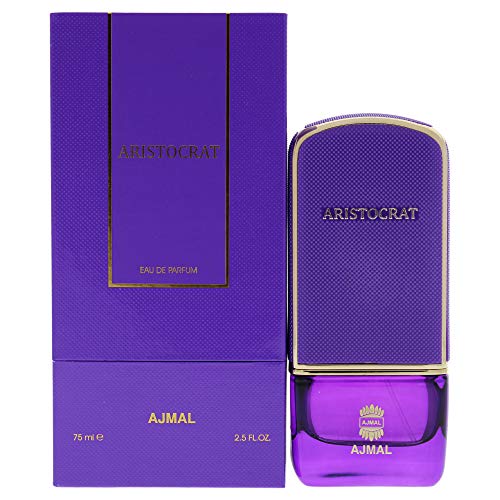Ajmal Aristocrat for Women EDP - Eau de Parfum 75 ML (2.4 oz) | Arabian Perfumery | Crafted w/Fresh Floral Top Notes, Heart of Saffron & Jasmine, Warm Base of Musk | Refined Sophistication | by Ajmal