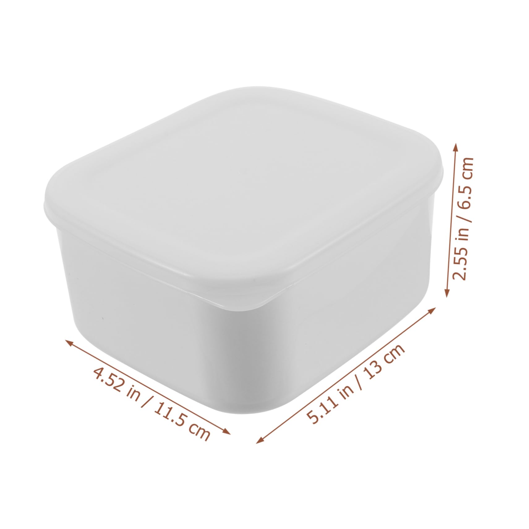 Garneck Box Cheese Crisper Freezer Fruit Airtight Food Container Food Serving Cases Cheese Container for Fridge Stackable Food Containers Holder Butter Kitchen Cheese Container White Pp
