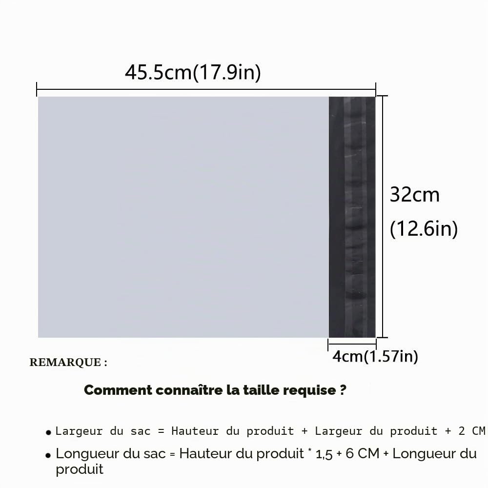 Enveloppe Plastique Expedition Lot de 100 pièces Sacs 32 X 45CM Conditionnements Plastique Polystyrène Pochettes