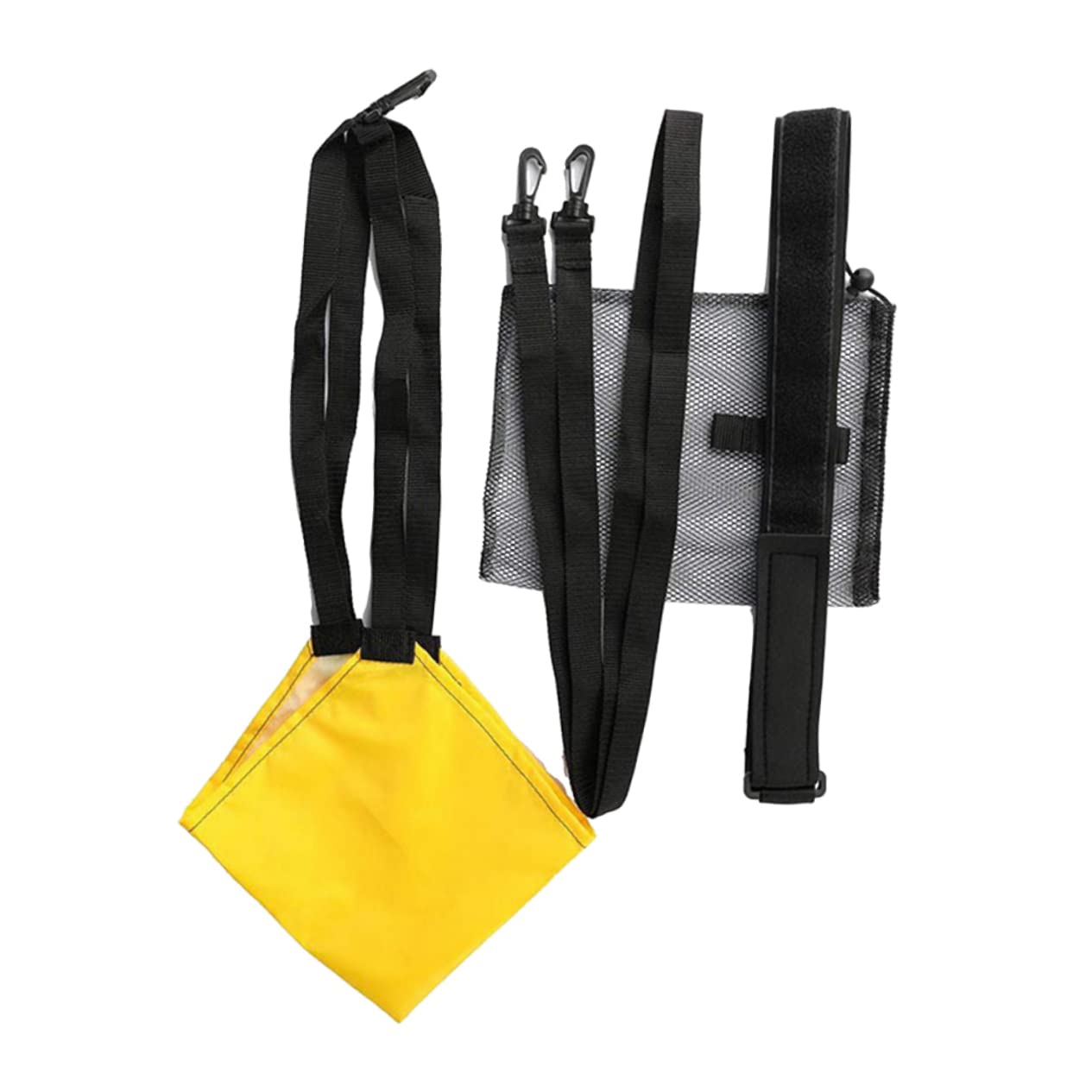 KESYOO 1 Set Adult Boys and Girls Swim Training Resistance Belt Swimming Exerciser Leash Mesh Pocket Safety Accessories