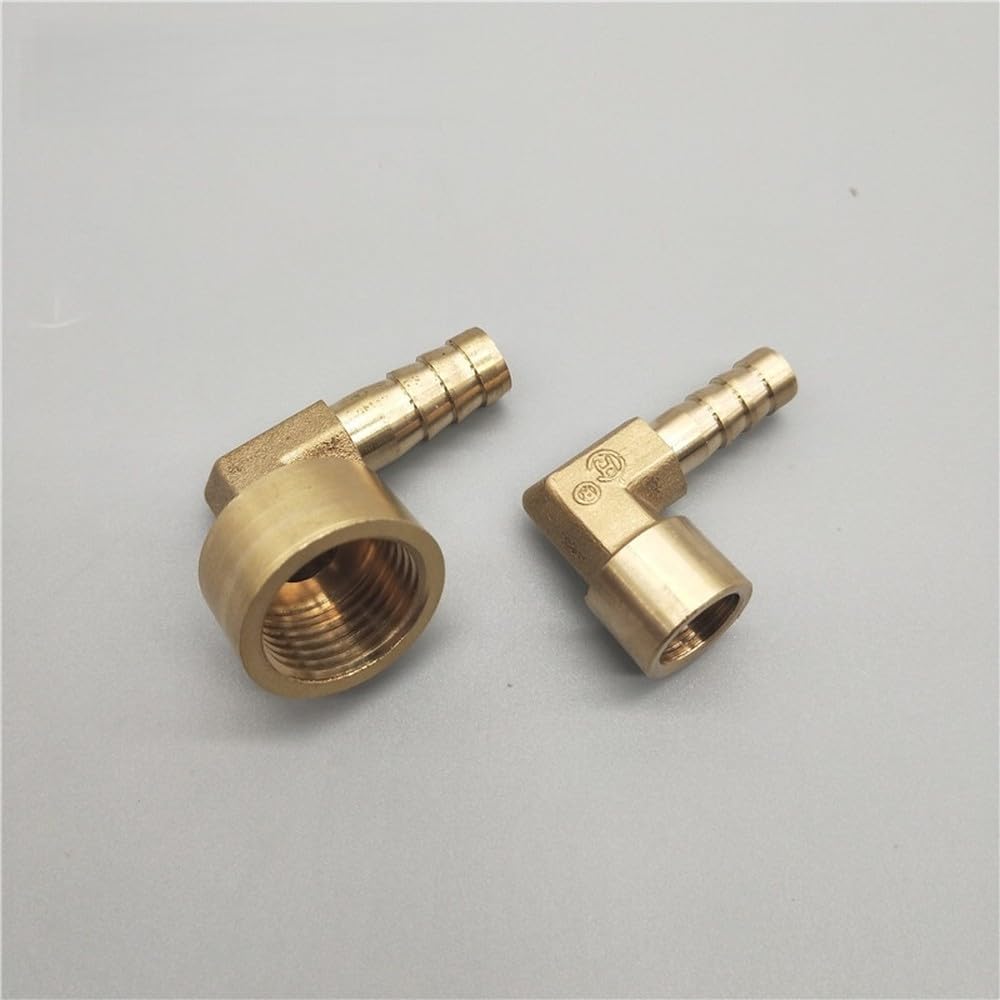 Conector de acoplamiento de púas de latón para manguera de 8 mm, 10 mm, 12 mm, 16 mm a rosca hembra BSP de 1/4", 1/8", 3/8", 1/2".