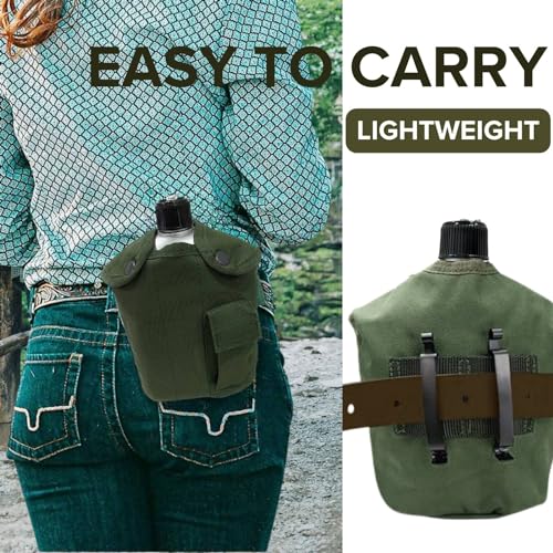 BeGrit Cántaro Militar con Estufa, Taza y Cuchara Tenedor para Mochilismo y Camping miniatura 5