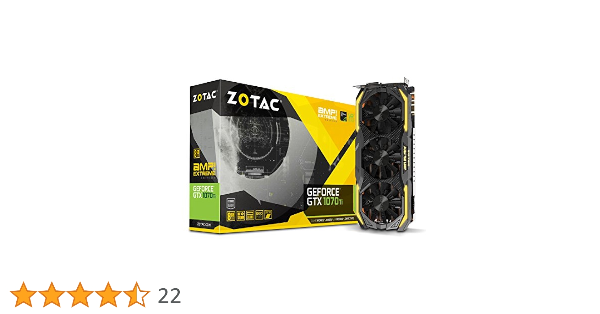 Amazon | GEFORCE GTX 1070 TI AMP Extreme | ZOTAC
