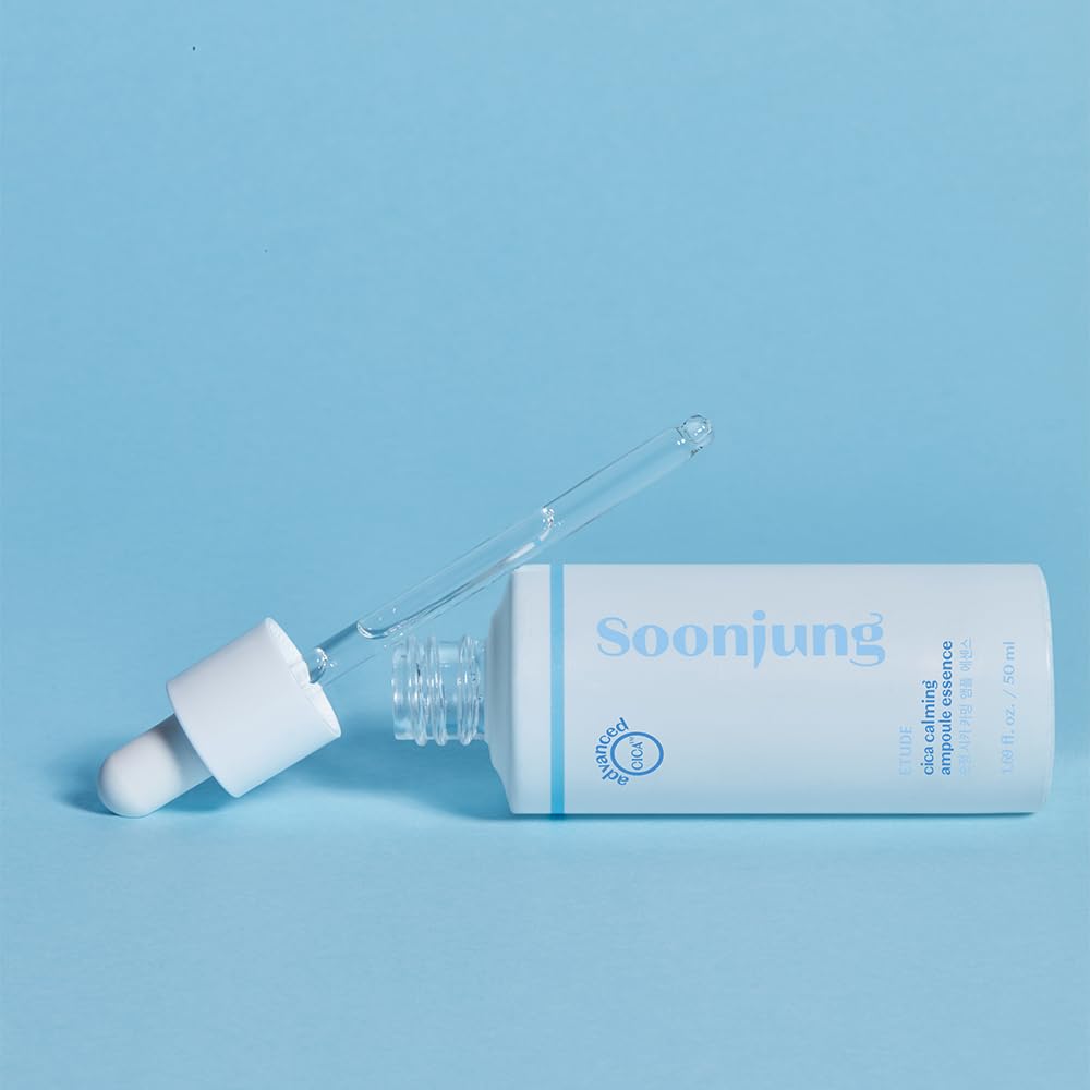 ETUDE SoonJung Cica Calming Ampoule Essence, Hydrating Facial Serum for Sensitive Skin, Intensive soothing care with Advanced Cica, Panthenol, Madecassoside, Korean Skin Care, Beauty (1.69 Fl Oz)