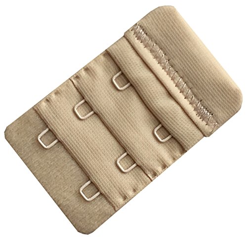 Women Pack of 3 Soft Comfortable 2 Hooks Bra Extender,2.4"x 1.5"3