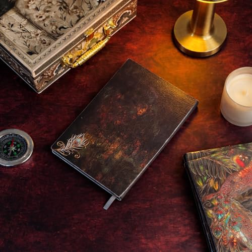 Image of Giftana 3D Peacock DND Vintage Notebook Diary for Men and Women, Antique Diary with 200 Pages | Premium Writing A5 Journal Leather Diaries, Travel Diary, Corporate Gift for Employees