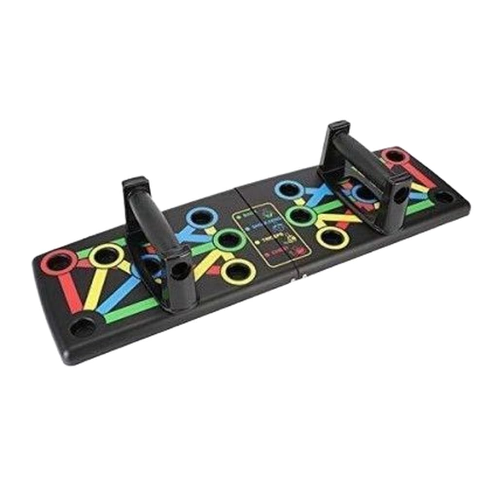 LCARNO NSPA56_Push Up Fitness Exercise Workout Push-up Stands Board Body Building Multi-Training Bar (Black)-image-0