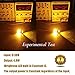 iBrightstar Newest Extremely Bright 36-SMD 3030 Chipsets 3157 3156 3057 4157 LED Bulbs with Projector Lens Replacement for Turn Signal Lights, Amber Yellow