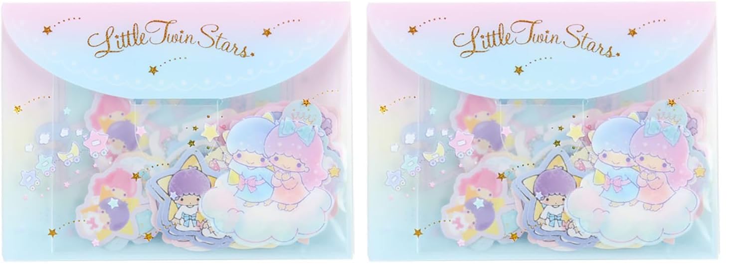 Sanrio Little Twin Stars Sticker & Case Set 400475 (x2)