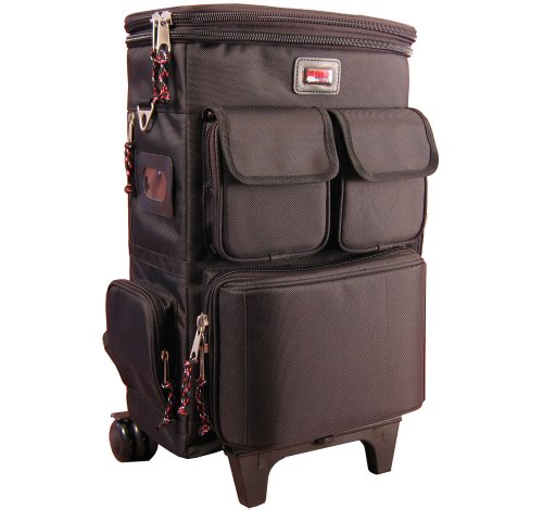 Gator Cases Lightweight Rolling Backpack Case with Pull Handle; Fits 25-Note Micro Controllers and Laptop (GK-LT25W)2