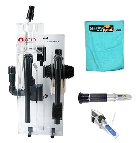 Reef Octopus OCTO Classic 100-HOB Protein Skimmer Bundle (3 items)