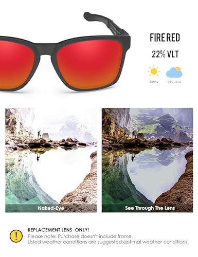 Image of BLAZERBUCK Anti-salt Polarized Replacement Lenses for Oakley Catalyst OO9272 Sunglass