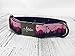 Personalized Mountain Landscape Dog Collar w/Metal Buckle, HAND MADE, Colorful Gradient Illustration, Pink and Orange, Boy and Girl.