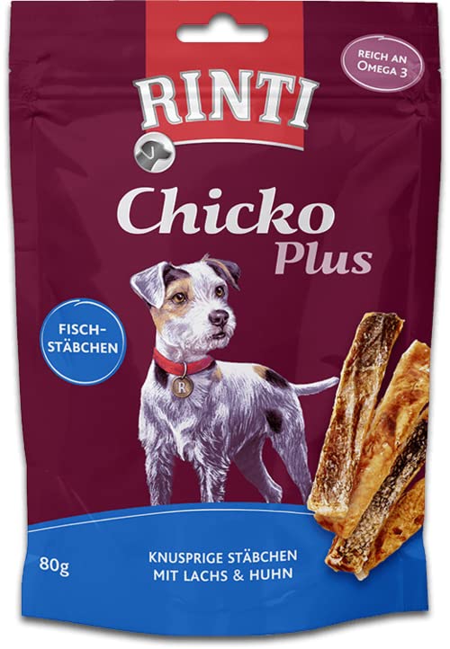 RINTI Chicko Fischstäbchen mit Lachs & Huhn - Bundle 4 x 80g