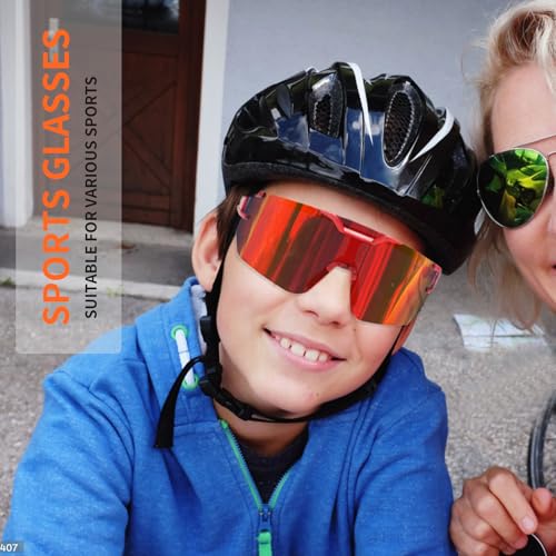 MARIDA Youth Football Glasses for Kids, Softball Sunglasses for Girls 12-14, UV400 Protection Youth Sunglasses for Boys2