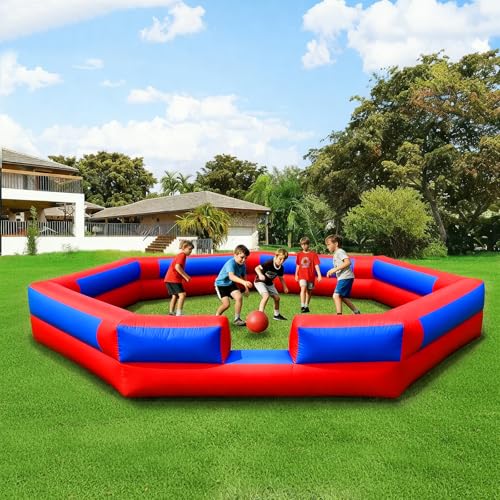 GR8FUN Inflatable Gaga Ball Pit 17FT with Built-in Blower Portable Large Gaga Ball Pit for Indoor & Outdoor Activities Inflatable Sport Games Family Activities