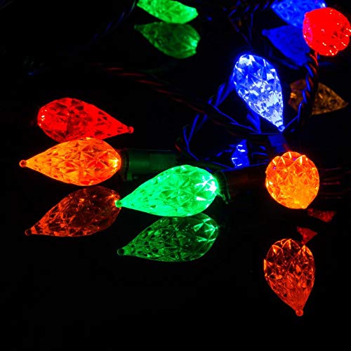 LED String Light,Christmas String Lights Multi-Color Bulbs with 25 LED 12ft Long Waterproof Lighting Globe Ball by UL Certified for Patio, Party, Wedding,Holiday,Indoor,Outdoor Decoration pack of 2