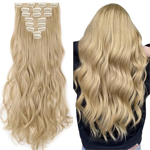 Silk-co 43cm-Extension Clip Capelli Colorati Mossi...