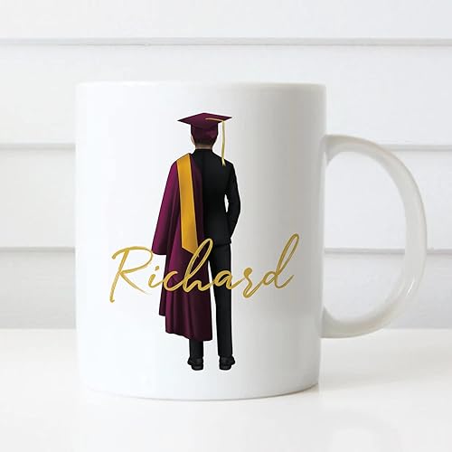 Miniatura 5 de Taza de graduación personalizada, información nutricional para graduados, clase de 2024, regalo de graduación para hombres y hombres, escuela
