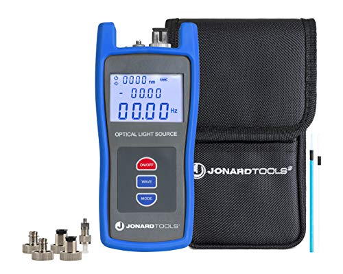 Jonard Tools FLS-55 Multi-Mode & Single-Mode Fiber Optic Light Source with FC/LC/SC (PC/UPC) Adapters