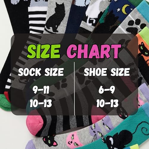 Image of Tipi Toe Women's Fun Patterned Dress Socks, 12-Pack Lightweight Colorful Crew Socks, Casual Novelty Assorted Designs