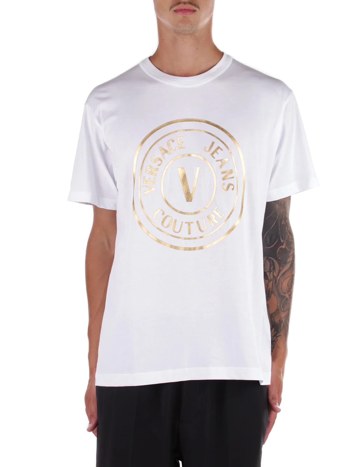 Versace Jeans Couture T-shirt 73GAHT05 CJ00T G03 BIANCO M