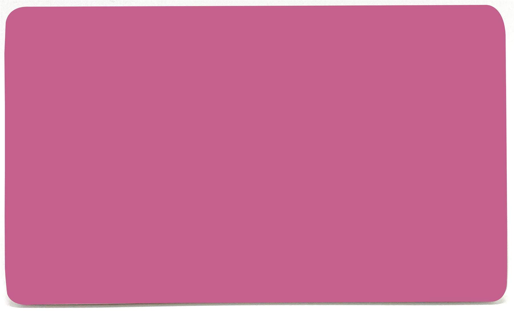 Trendi 2 Gang Artistic Modern Glossy Double Blanking Plate Pink 631576357535