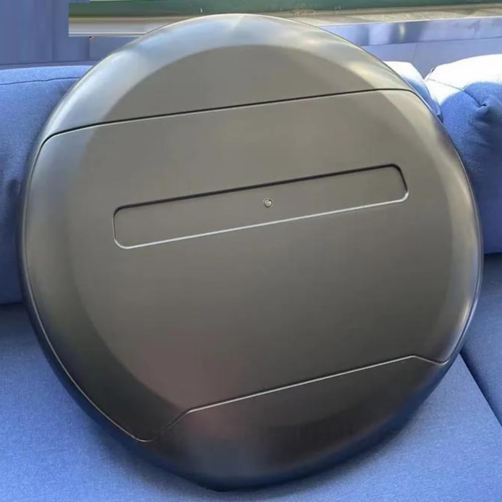 Compatible With Range Land Rover Defender 90 110 L663 Lr129997 2020+ Rear Trunk Spare Wheel Tire Guard Protective Cover Matt Black CC-7014