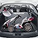 FORESEE 36V Licensed BMW Kids Electric Go Kart with Adjustable Seat, 7.5 MPH Drifting Car Battery Powered Ride On Go Kart with Lights, Max Load 132lbs, for 6 Years Old, White