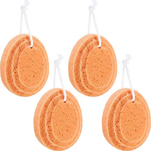 4 Pieces Soft Bath Sponge Exfoliating Shower Foam Body Sponge Exfoliating Soothing Sponge