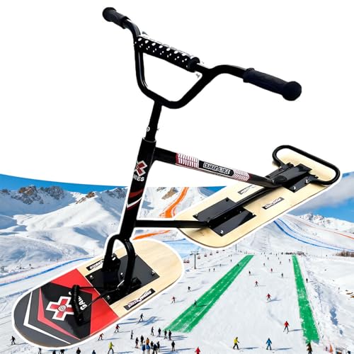 Sushangmao Patinete/Trineo De Nieve Todoterreno 2026 Dirección De 360°, Doble Aspa, Capacidad De 150 Kg, Estructura De Aluminio Y Plataforma De Arce De 5 Capas A