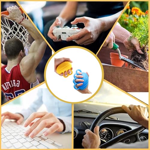2 Stück Stressball, Stressball Erwachsene, Knetball Für Hände Therapie, Handtrainer Fingertrainer, Massageball Für Die Hand, FingerTraining, LindertStress, Für Hände Therapie Arthrose, Finger Training