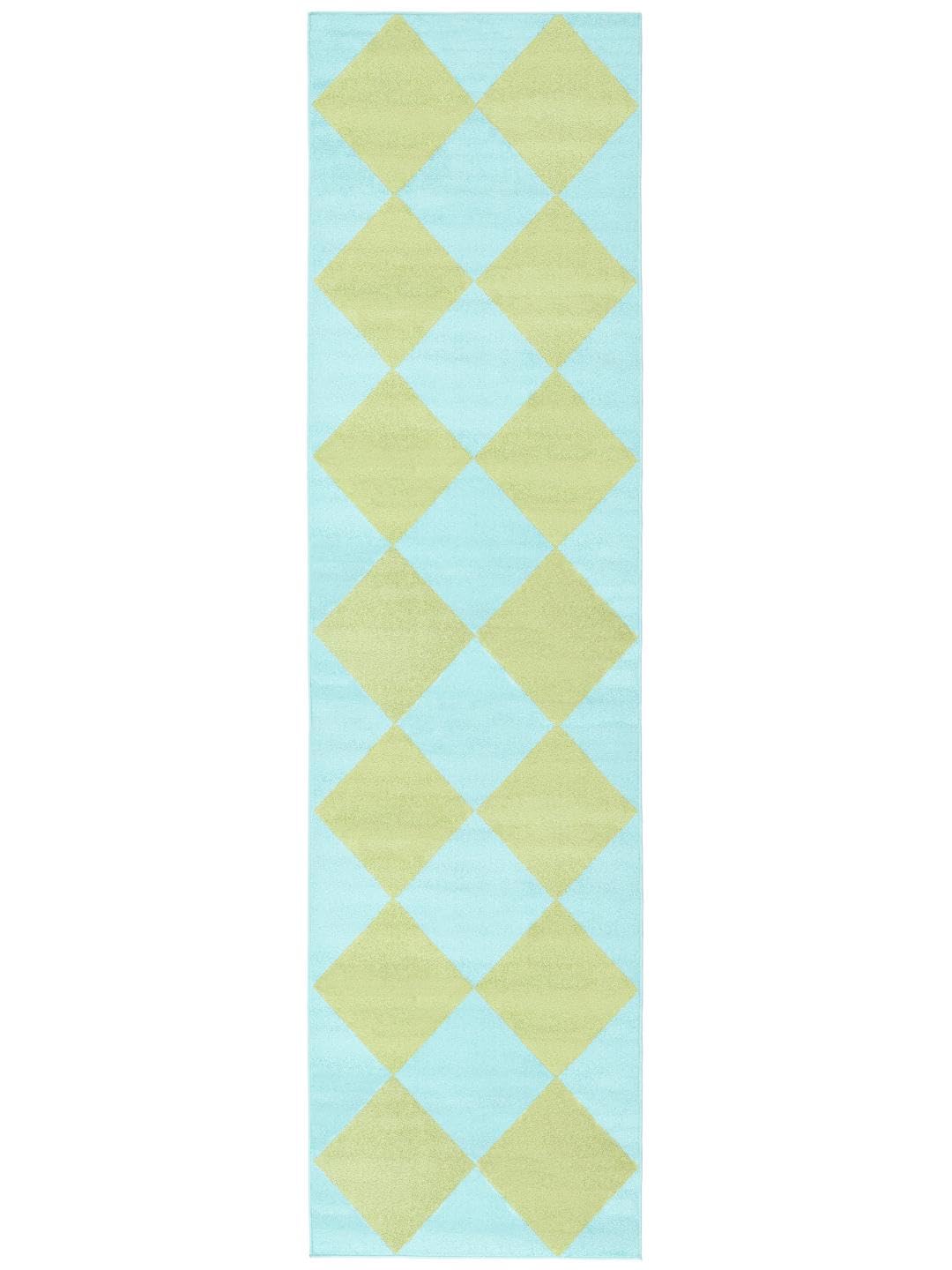 RugVista Puzzle Dywan wewnętrzny i zewnętrzny, Prostokąt, 80 x 300 cm | Nowoczesne, Wysoki, Prać wyłącznie ręcznie, Oeko-Tex 100, Odporne na promieniowanie UV, Korytarz, Patio