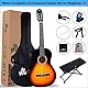 Winzz Konzertgitarre 4/4 Anfänger Set - 39 Zoll Klassische Gitarre Kit mit Nylonsaiten für Erwachsene, Kinder ab 11+ Jahre, Sunburst