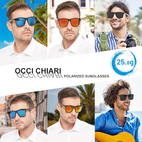 OCCI CHIARI XL Sunglasses for Big Heads Mens Polarized Fashion Shield sunglasses UVA2