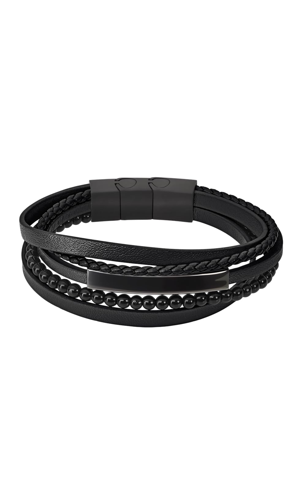LOTUS STYLELOTUS Pulsera Style Urban Hombre LS2144-2/4, Negro, Única