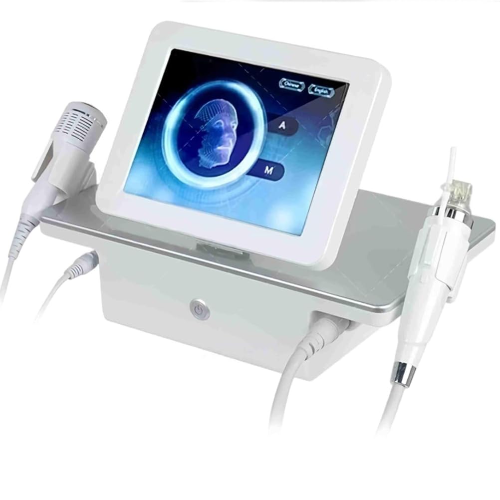 BCBKD Macchina per Cura Pelle,Macchina per Lifting Viso,2 in 1 per Rimozione Rughe su Corpo E Viso,Ringiovanimento Cutaneo,Attrezzatura Bellezza,Rassodamento Pelle E Smagliature