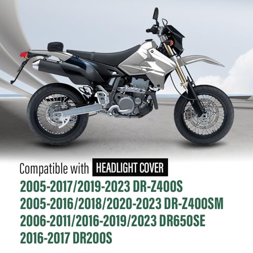 G-PLUS Headlight Cover Compatible with Suzuki DR200S 2015-2018, Fit Suzuki DR650SE DRZ400S 2002-2023, Fit Suzuki DRZ400SM 2005-2023