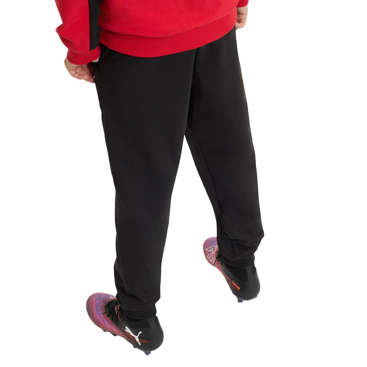A.C. Milan - Kit Felpa con Cappuccio e Pantaloni Bambino, Set 2 Pezzi con Logo Puma, Prodotto Ufficiale, Bambino