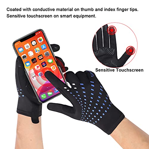 Savior Heat Workout Gloves For Men And Women, Full Finger Sports Gloves With Touchscreen, Full Palm Protection For Fishing, Workout, Running, Cycling, Climbing(Xl, Blue) #TOP4