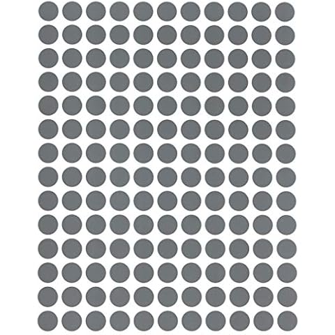 Royal Green Round Colour Code Labels (1 cm) 10mm Circle Stickers in Grey - Colors Dots Label Sticker Sheet - 2100 Pack Cover