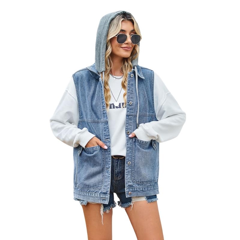 wesoke Women’s Denim Vest Waistcoat | Casual Sleeveless Button-Down Layer-picture-39