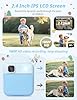 Kids Camera Instant Print, 1080P HD Digital Video Kids Instant Camera for Girl Boys, Toddler Toys for Children Age 3-12 with 3 Rolls Print Paper & 32G Card (Blue) #5