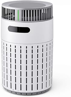 Smart Pet Air Purifier, HEPA Filter for Pet Hair, Odors, Covers up to 1000 ft², High CADR with More Air Changes, WIFI APP Control, Sleep Mode, Child & Pet Lock, Tip-Over Safety (White+Gray, Purifier)