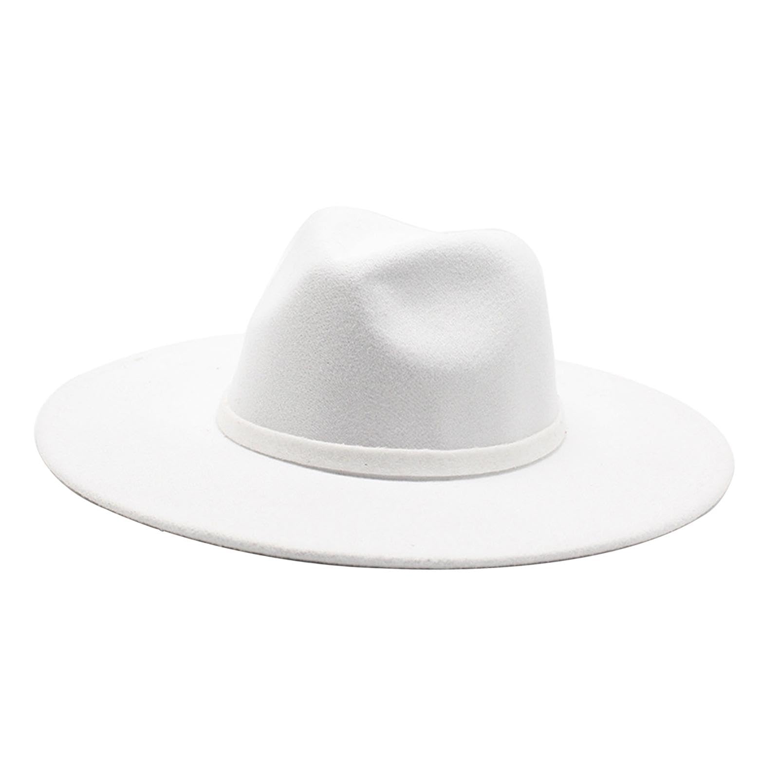 Jazz Hat Party Photo Props Women Fishing Dress up Wide Brim Hat White|Clothing, Shoes & Accessories | Womens Accessories | Hats-image-31