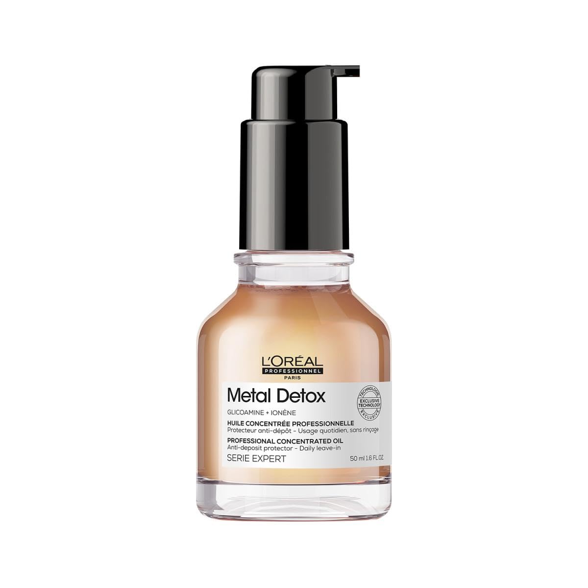 L'Oréal Professionnel Olio per Capelli, Stop a Rottura e a Colori Indesiderati, Per Capelli Brillanti e Morbidi, Senza Risciacquo, Metal Detox, 50 ml
